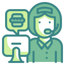 external call-center-food-delivery-wanicon-two-tone-wanicon icon