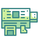 external card-reader-computer-hardware-wanicon-two-tone-wanicon icon