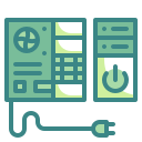 external case-computer-hardware-wanicon-two-tone-wanicon icon