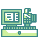 external cashier-supermarket-wanicon-two-tone-wanicon icon