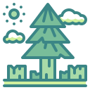 external deforestation-climate-change-wanicon-two-tone-wanicon icon