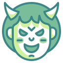 external devil-emoji-wanicon-two-tone-wanicon icon