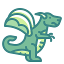 external dragon-fairytale-wanicon-two-tone-wanicon icon