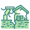 external earthquake-climate-change-wanicon-two-tone-wanicon icon