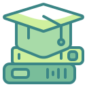 external mortarboard-education-wanicon-two-tone-wanicon icon