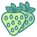 external strawberry-fruits-and-vegetables-wanicon-two-tone-wanicon icon