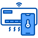 external air-conditioner-domotic-xnimrodx-blue-xnimrodx icon