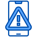 external alert-smartphone-application-xnimrodx-blue-xnimrodx icon