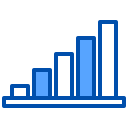 external bar-chart-customer-review-xnimrodx-blue-xnimrodx icon