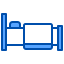 external bed-holiday-xnimrodx-blue-xnimrodx icon