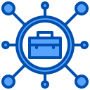 external briefcase-organization-xnimrodx-blue-xnimrodx icon