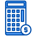 external calculator-financial-xnimrodx-blue-xnimrodx icon