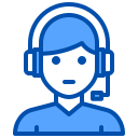 external call-center-advertisment-xnimrodx-blue-xnimrodx icon