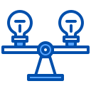 external comparison-design-thinking-xnimrodx-blue-xnimrodx icon