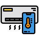 external air-conditioner-internet-of-things-xnimrodx-lineal-color-xnimrodx icon