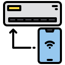 external air-conditioner-smartphone-application-xnimrodx-lineal-color-xnimrodx icon