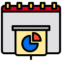 external analytics-calendar-xnimrodx-lineal-color-xnimrodx icon