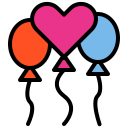 external balloon-wedding-xnimrodx-lineal-color-xnimrodx icon