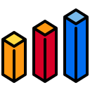 external bar-chart-infographic-and-chart-xnimrodx-lineal-color-xnimrodx-2 icon