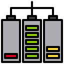 external battery-ecology-and-energy-xnimrodx-lineal-color-xnimrodx icon