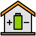 external battery-smart-home-xnimrodx-lineal-color-xnimrodx icon