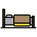 external bed-hotel-xnimrodx-lineal-color-xnimrodx-2 icon