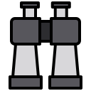 external binocular-camping-xnimrodx-lineal-color-xnimrodx icon