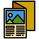 external brochure-traveling-xnimrodx-lineal-color-xnimrodx icon