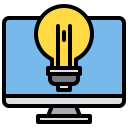 external bulb-online-learning-xnimrodx-lineal-color-xnimrodx icon