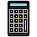 external calculator-delivery-xnimrodx-lineal-color-xnimrodx icon