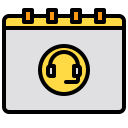 external calendar-customer-service-xnimrodx-lineal-color-xnimrodx icon