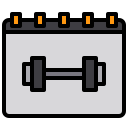 external calendar-fitness-and-gym-xnimrodx-lineal-color-xnimrodx icon