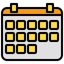 external calendar-office-xnimrodx-lineal-color-xnimrodx icon