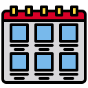 external calendar-online-marketing-xnimrodx-lineal-color-xnimrodx icon