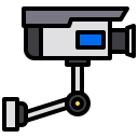 external cctv-accommodation-and-hotel-xnimrodx-lineal-color-xnimrodx icon