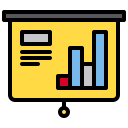 external presentation-data-xnimrodx-lineal-color-xnimrodx icon