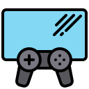 external video-game-stay-at-home-xnimrodx-lineal-color-xnimrodx icon