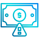 external alert-economy-xnimrodx-lineal-gradient-xnimrodx icon