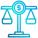 external balance-economy-xnimrodx-lineal-gradient-xnimrodx icon