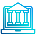 external bank-fintech-xnimrodx-lineal-gradient-xnimrodx icon