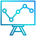 external bar-chart-digital-marketing-xnimrodx-lineal-gradient-xnimrodx icon