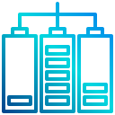 external battery-ecology-and-energy-xnimrodx-lineal-gradient-xnimrodx icon