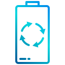 external battery-green-power-energy-xnimrodx-lineal-gradient-xnimrodx icon