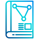 external book-science-xnimrodx-lineal-gradient-xnimrodx icon