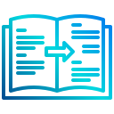 external book-translation-and-language-xnimrodx-lineal-gradient-xnimrodx icon