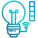 external bulb-smart-home-living-xnimrodx-lineal-gradient-xnimrodx icon