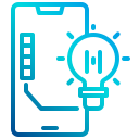 external bulb-smartphone-application-xnimrodx-lineal-gradient-xnimrodx icon