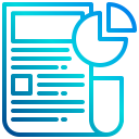 external business-report-finance-xnimrodx-lineal-gradient-xnimrodx icon