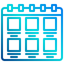 external calendar-online-marketing-xnimrodx-lineal-gradient-xnimrodx icon