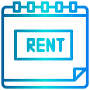 external calendar-rental-property-xnimrodx-lineal-gradient-xnimrodx icon